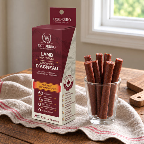 Lamb Meat Sticks – Mild Heat (10 Sticks)