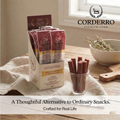 Corderro Premium Original Smoke Lamb Meat Sticks showcasing their savory, smoked lamb snack on a white background.