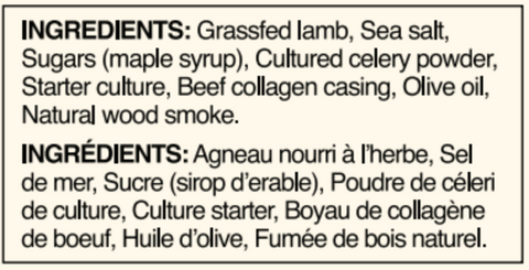 Lamb Meat Sticks Original Smoke